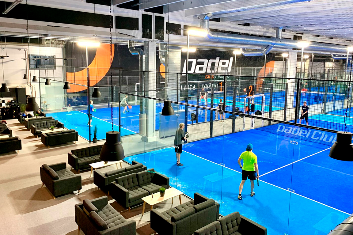 Indoor padel court